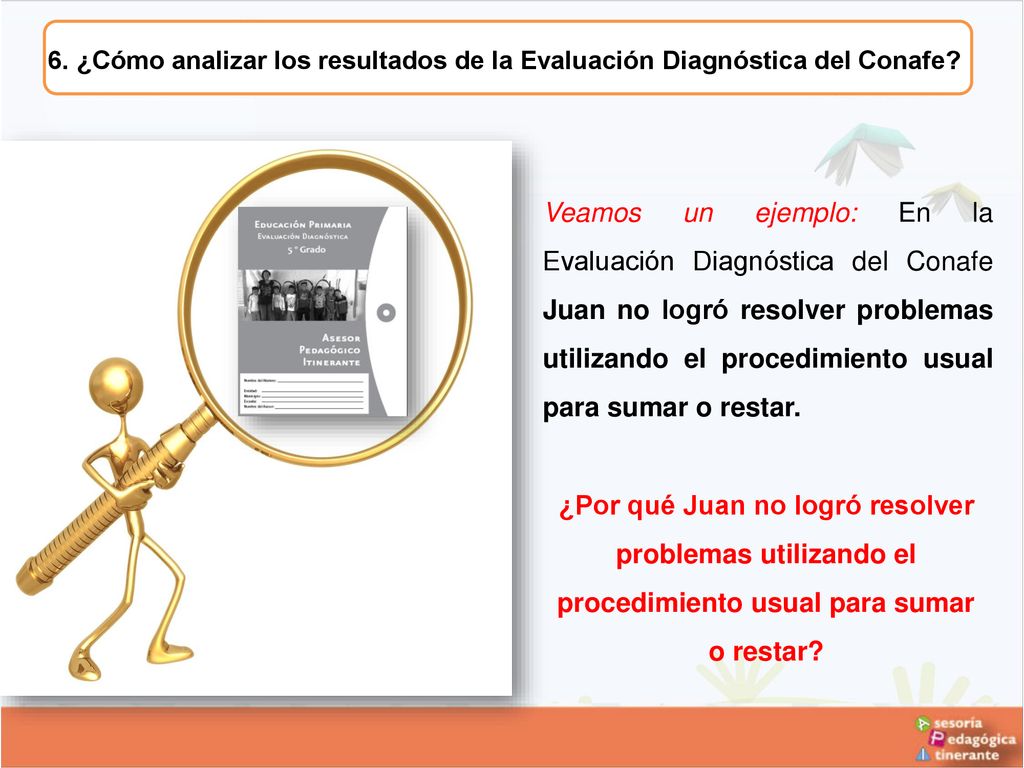 6. ¿Cómo analizar los resultados de la Evaluación Diagnóstica del Conafe