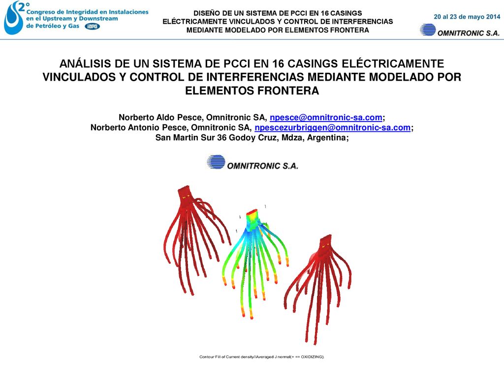 DISEÑO DE UN SISTEMA DE PCCI EN 16 CASINGS ELÉCTRICAMENTE VINCULADOS Y CONTROL DE INTERFERENCIAS MEDIANTE MODELADO POR ELEMENTOS FRONTERA