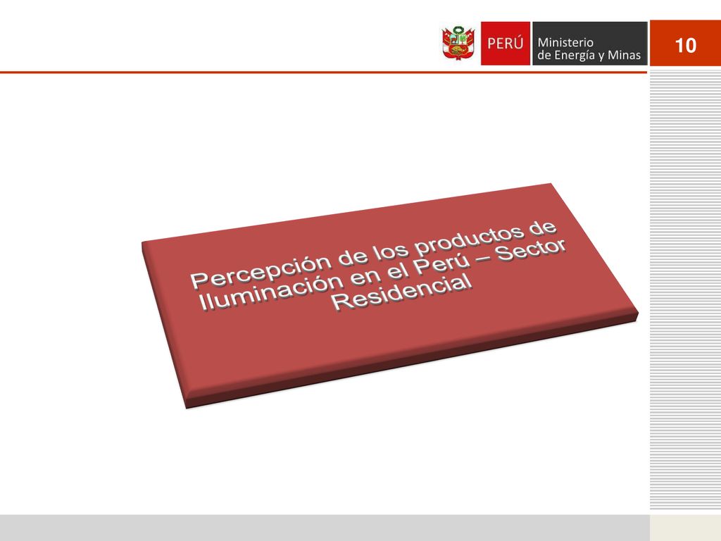 Percepción de los productos de Iluminación en el Perú – Sector Residencial