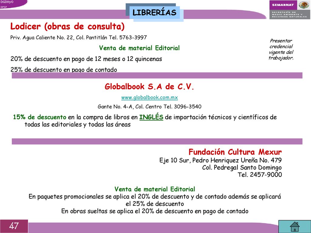 Venta de material Editorial Venta de material Editorial