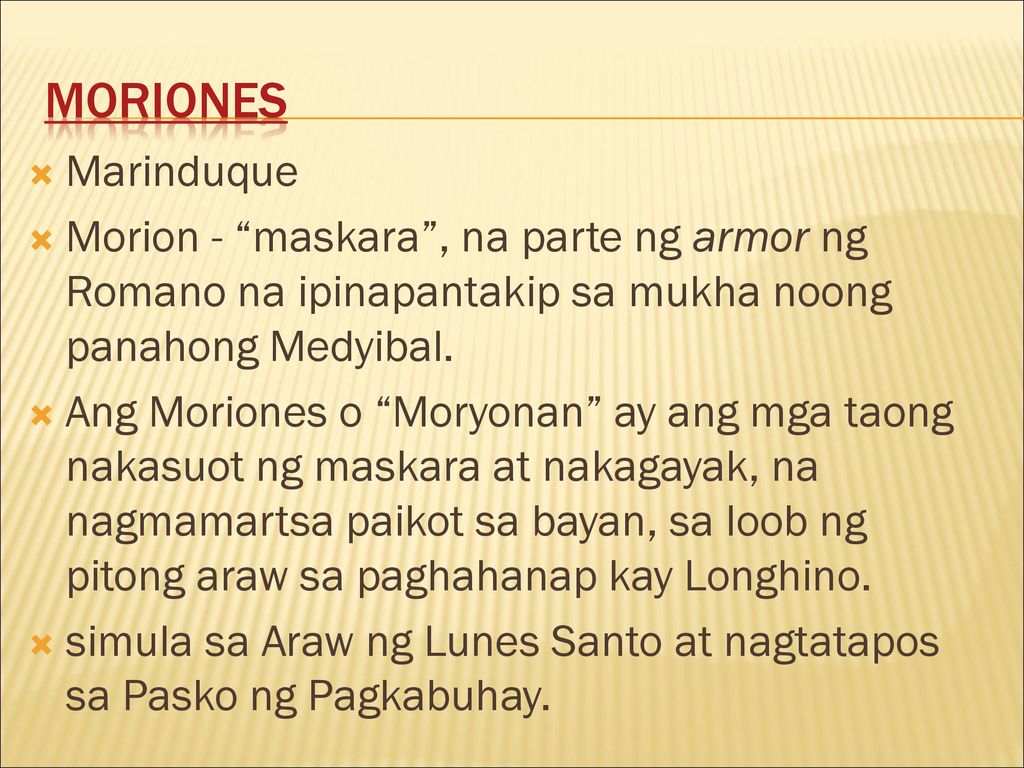 Moriones Marinduque. Morion - maskara , na parte ng armor ng Romano na ipinapantakip sa mukha noong panahong Medyibal.