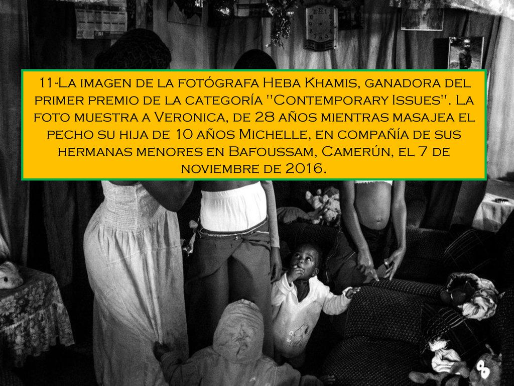 11-La imagen de la fotógrafa Heba Khamis, ganadora del primer premio de la categoría Contemporary Issues .