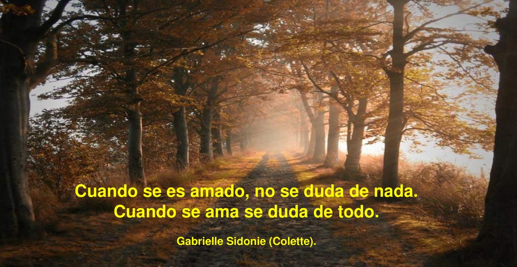 Cuando se es amado, no se duda de nada. Cuando se ama se duda de todo.