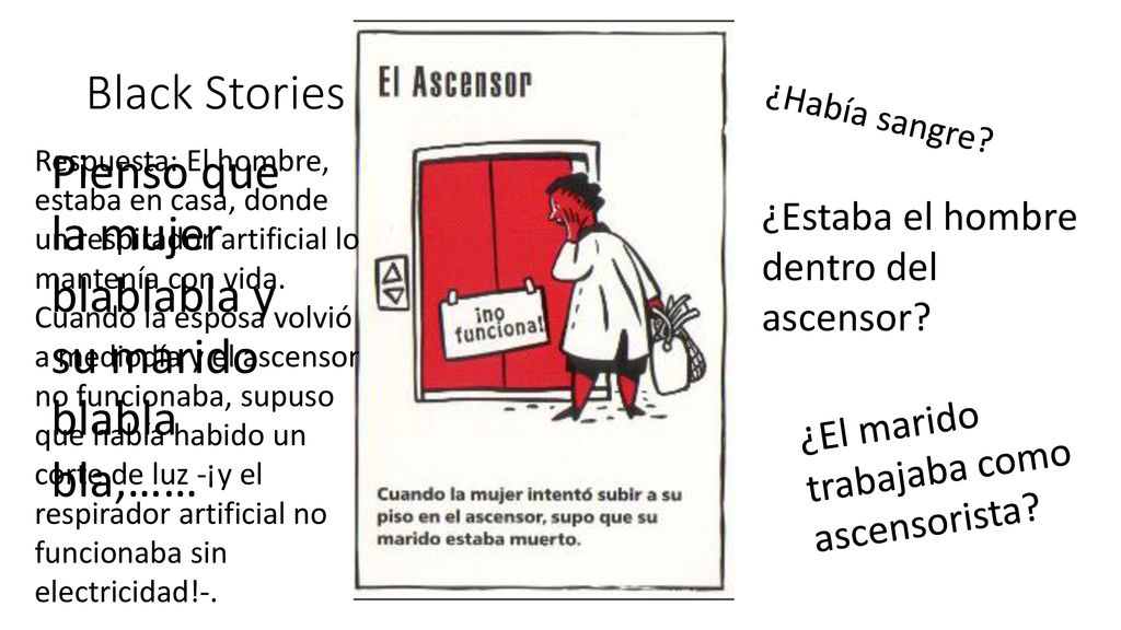 Pienso que la mujer blablabla y su marido blabla bla,……