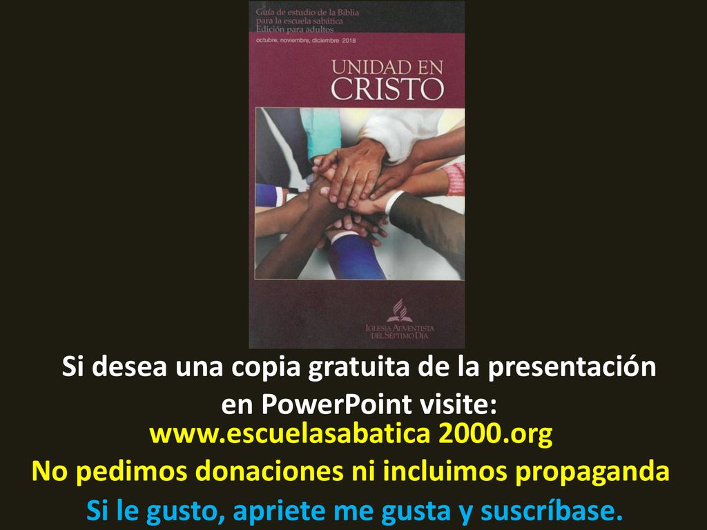 Si desea una copia gratuita de la presentación en PowerPoint visite:
