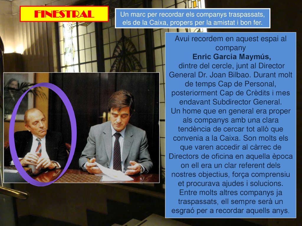 Avui recordem en aquest espai al company
