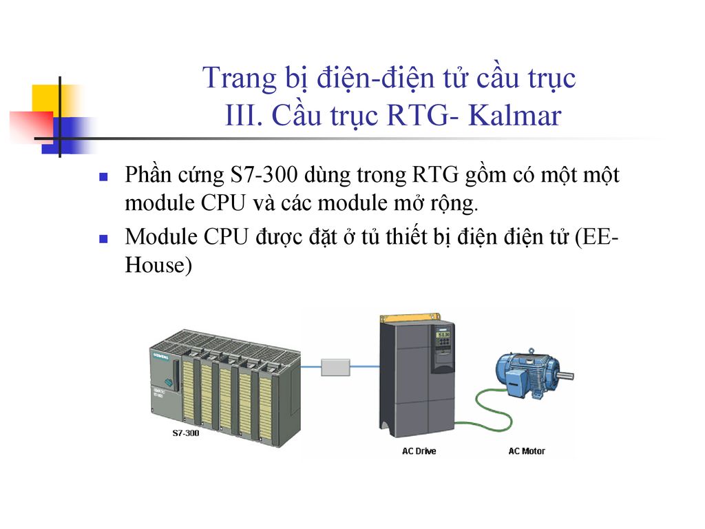 Trang bị điện-điện tử cầu trục III. Cầu trục RTG- Kalmar