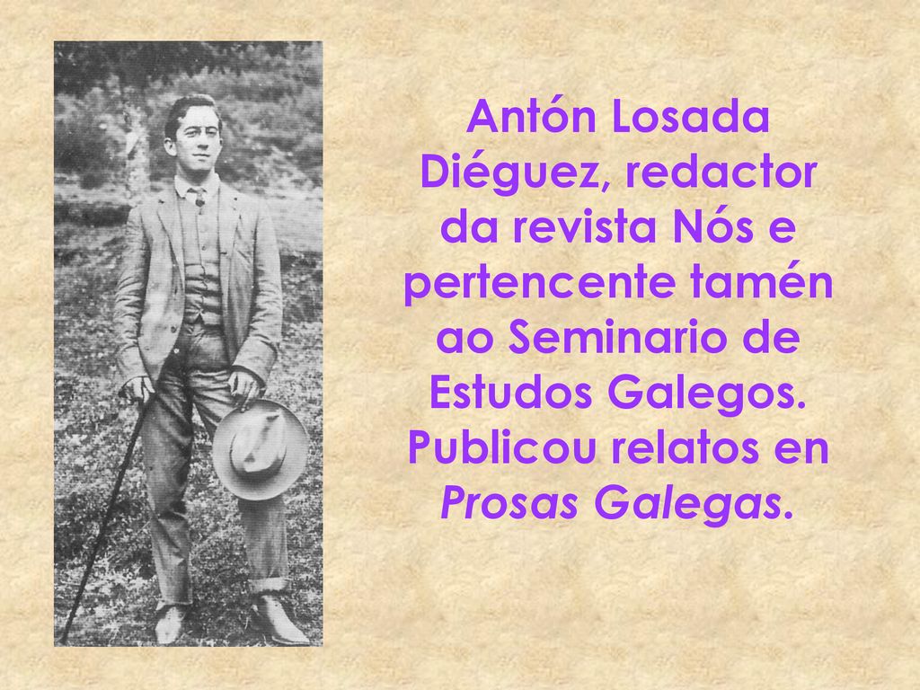 Antón Losada Diéguez, redactor da revista Nós e pertencente tamén ao Seminario de Estudos Galegos.