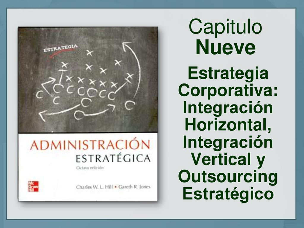 Capitulo Nueve Estrategia Corporativa: Integración Horizontal, Integración Vertical y Outsourcing Estratégico.