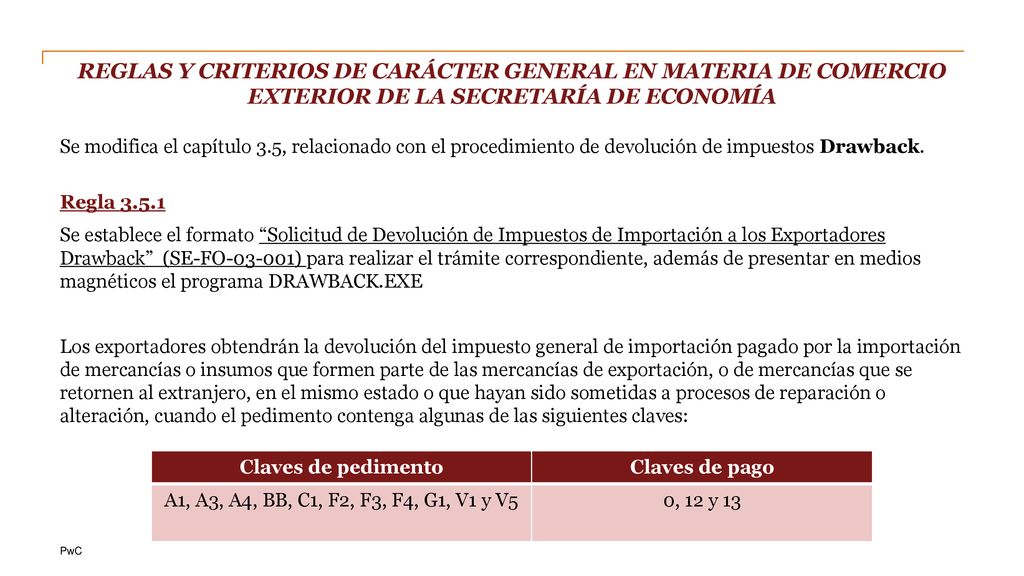 REGLAS Y CRITERIOS DE CARÁCTER GENERAL EN MATERIA DE COMERCIO EXTERIOR DE LA SECRETARÍA DE ECONOMÍA