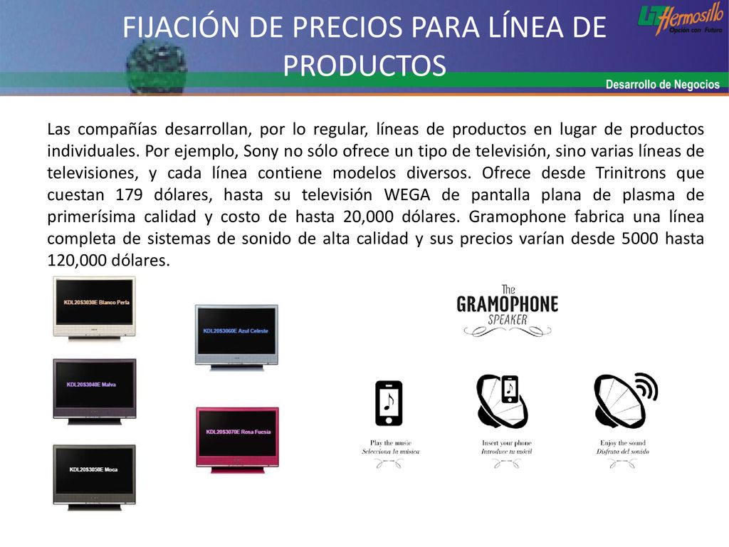 FIJACIÓN DE PRECIOS PARA LÍNEA DE PRODUCTOS