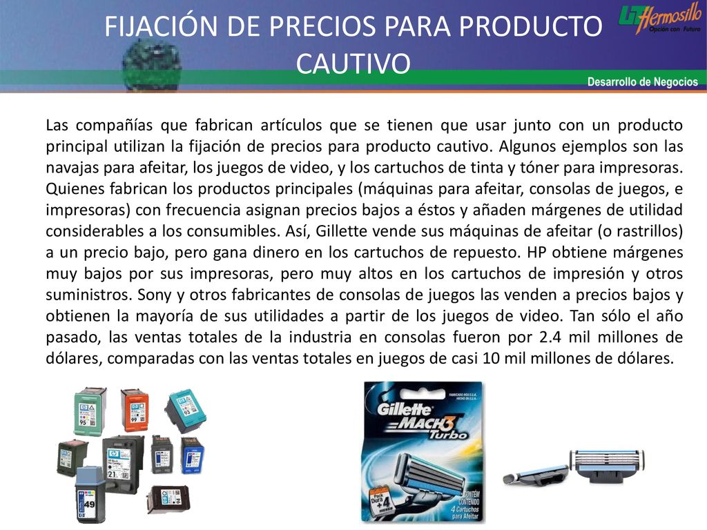 FIJACIÓN DE PRECIOS PARA PRODUCTO CAUTIVO