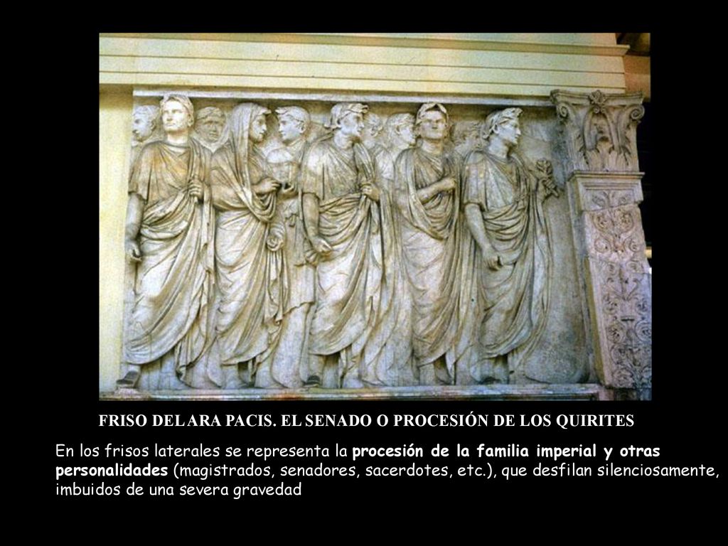 FRISO DEL ARA PACIS. EL SENADO O PROCESIÓN DE LOS QUIRITES