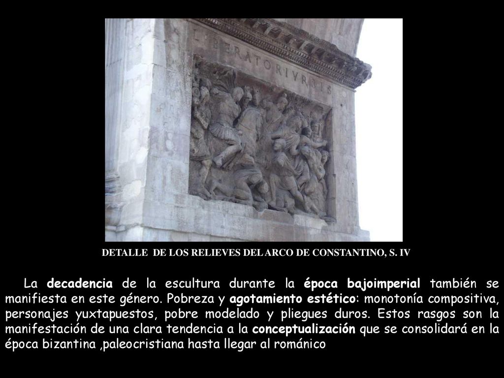 DETALLE DE LOS RELIEVES DEL ARCO DE CONSTANTINO, S. IV
