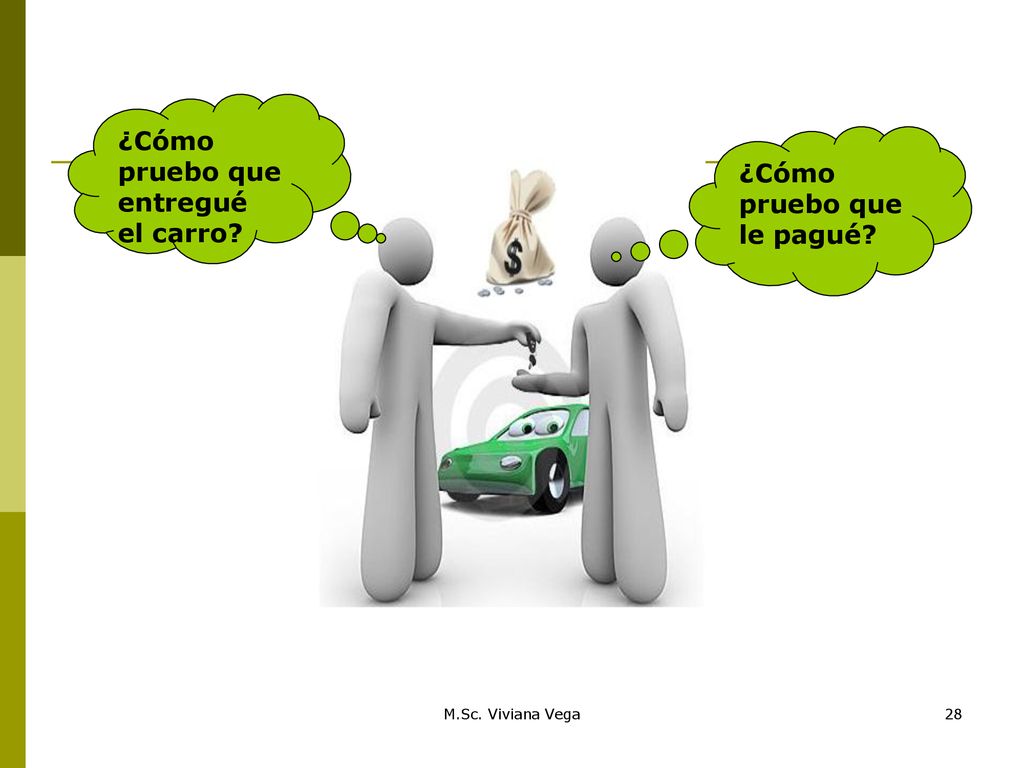 ¿Cómo pruebo que entregué el carro ¿Cómo pruebo que le pagué