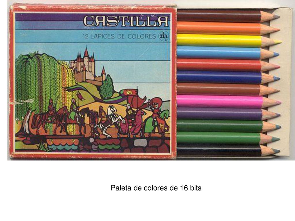 Paleta de colores de 16 bits