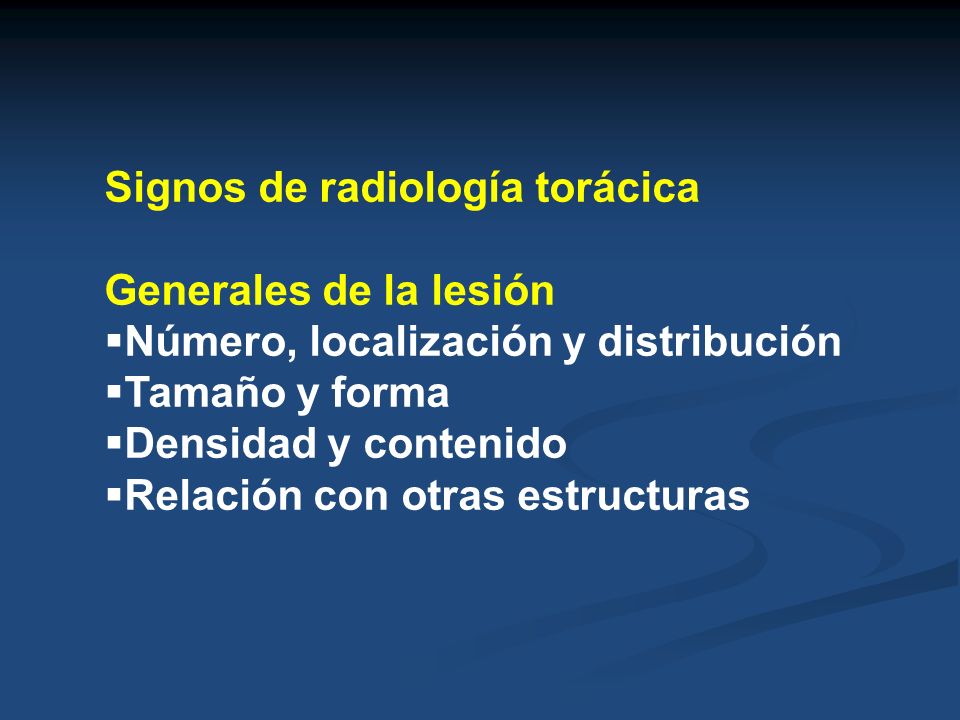 Signos de radiología torácica