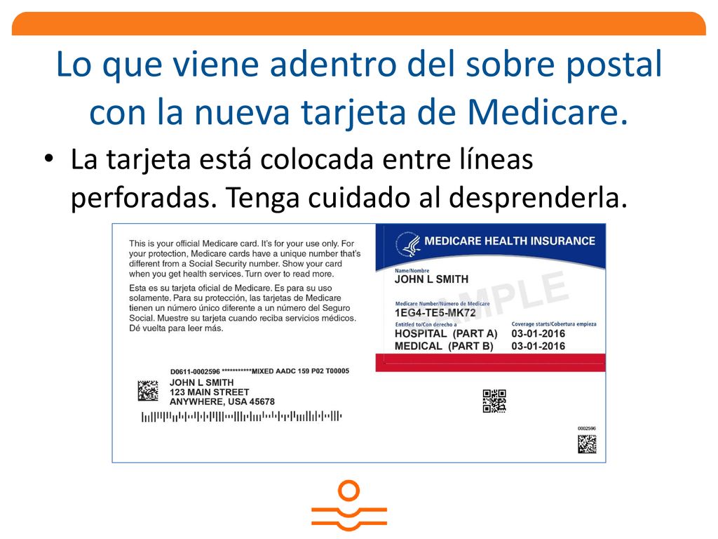 Lo que viene adentro del sobre postal con la nueva tarjeta de Medicare.