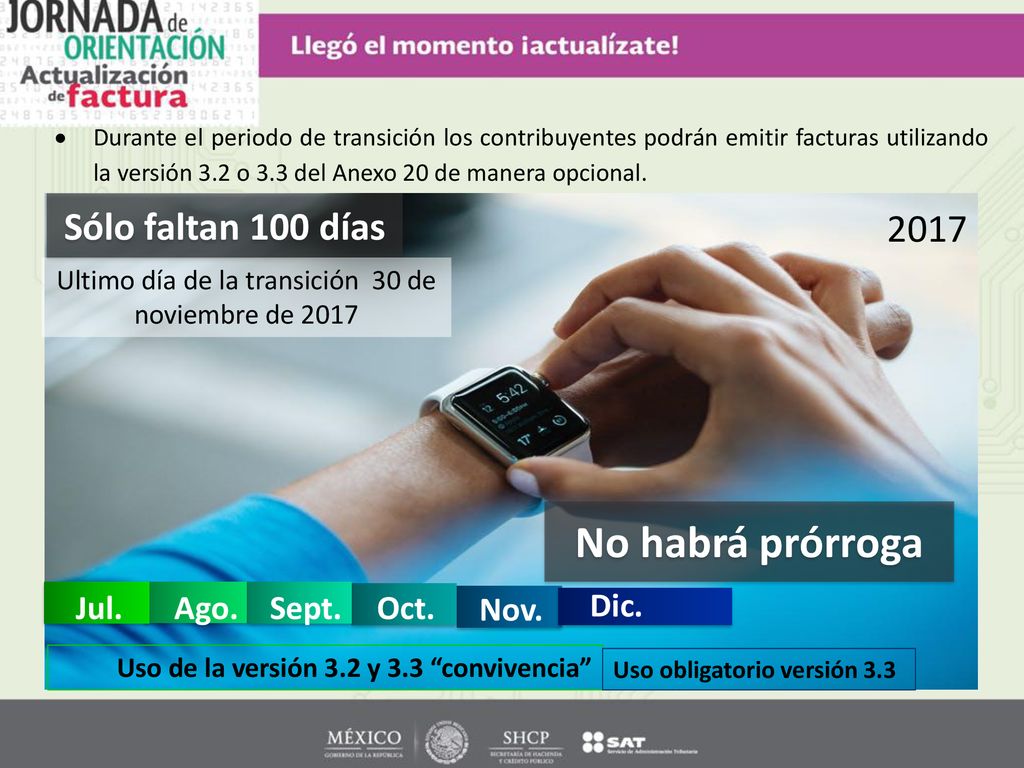 Ultimo día de la transición 30 de noviembre de 2017