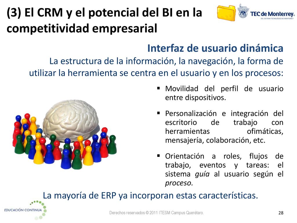 (3) El CRM y el potencial del BI en la competitividad empresarial