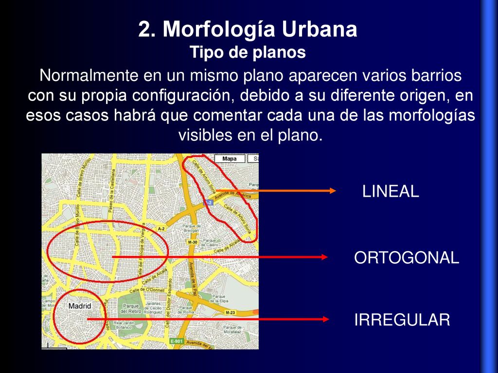 2. Morfología Urbana Tipo de planos