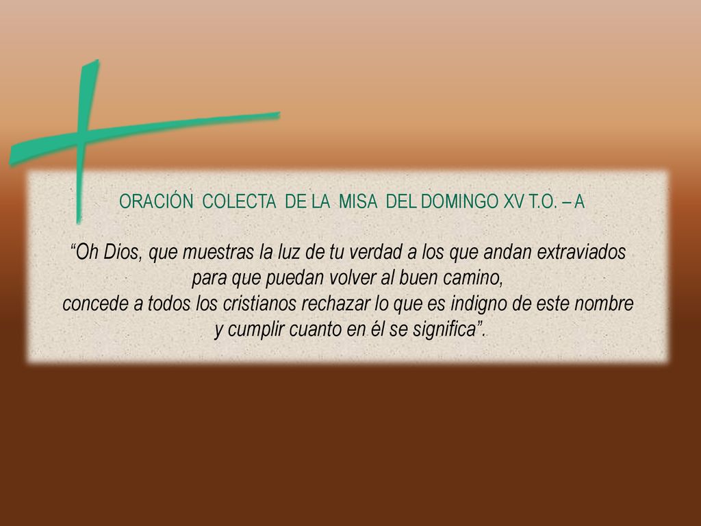 Oh Dios, que muestras la luz de tu verdad a los que andan extraviados