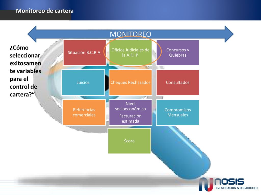 MONITOREO Situación B.C.R.A. Oficios Judiciales de la A.F.I.P. Concursos y Quiebras. Juicios. Cheques Rechazados.