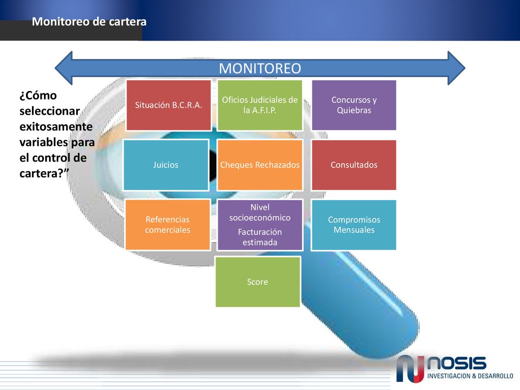 MONITOREO Situación B.C.R.A. Oficios Judiciales de la A.F.I.P. Concursos y Quiebras. Juicios. Cheques Rechazados.