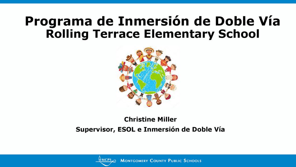 Programa de Inmersión de Doble Vía Rolling Terrace Elementary School