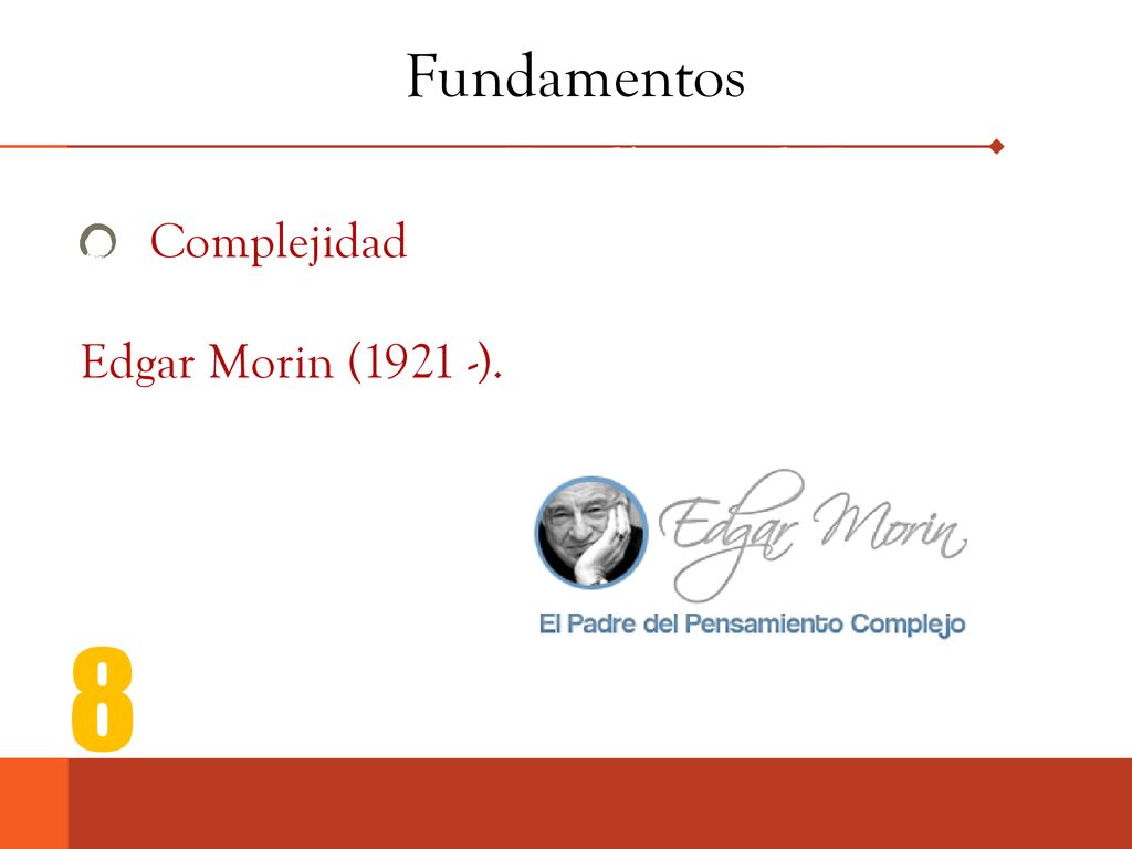Fundamentos Estadísticas de Internet Complejidad Edgar Morin (1921 -).