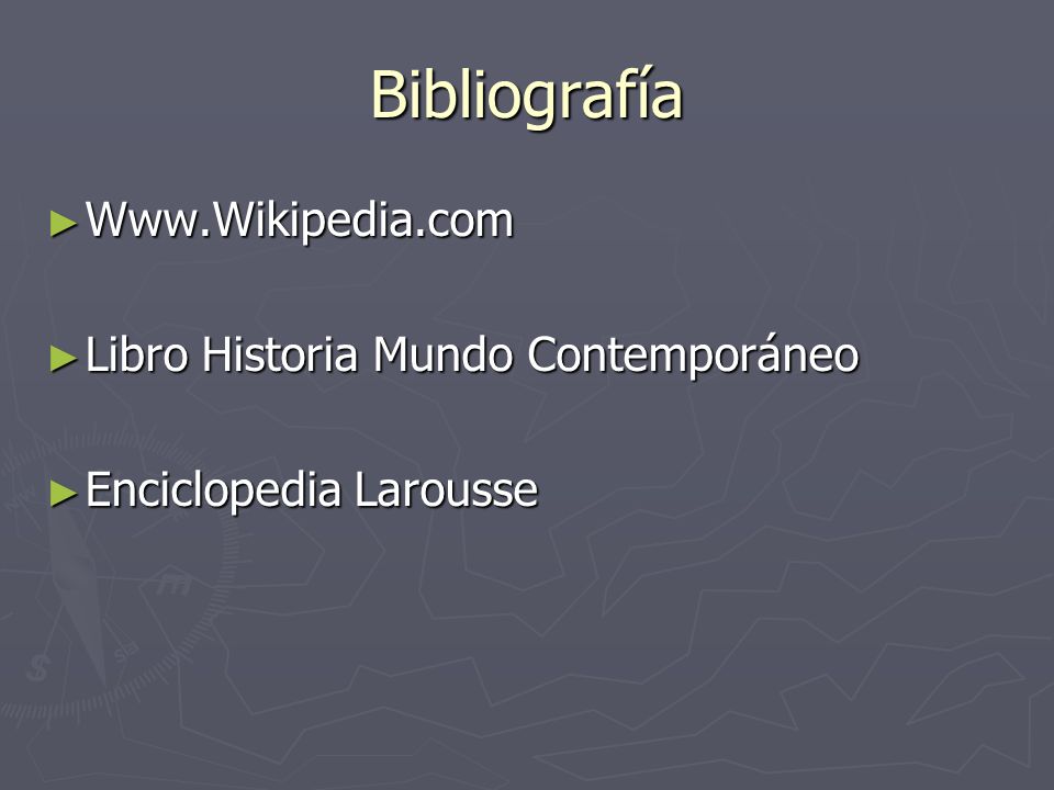 Bibliografía   Libro Historia Mundo Contemporáneo