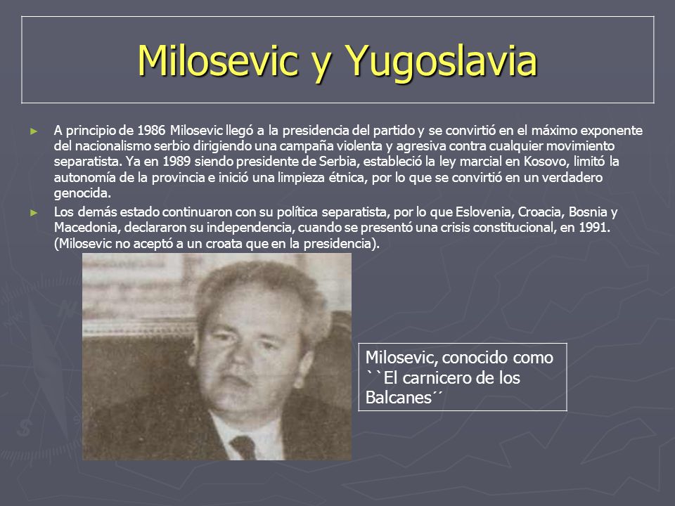 Milosevic y Yugoslavia