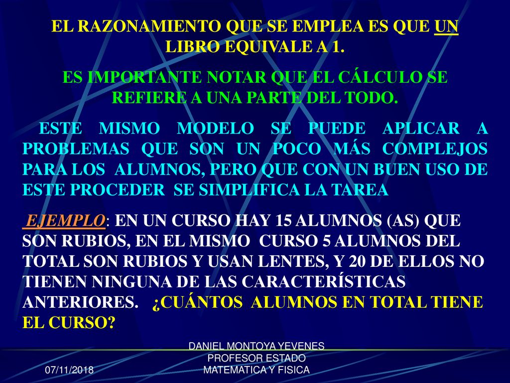 EL RAZONAMIENTO QUE SE EMPLEA ES QUE UN LIBRO EQUIVALE A 1.
