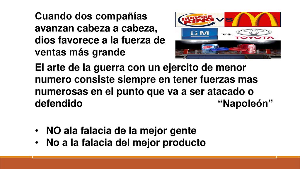 Cuando dos compañías avanzan cabeza a cabeza, dios favorece a la fuerza de ventas más grande