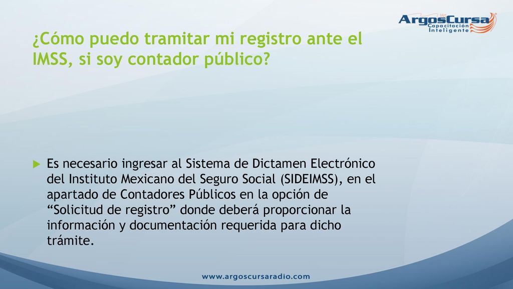 ¿Cómo puedo tramitar mi registro ante el IMSS, si soy contador público
