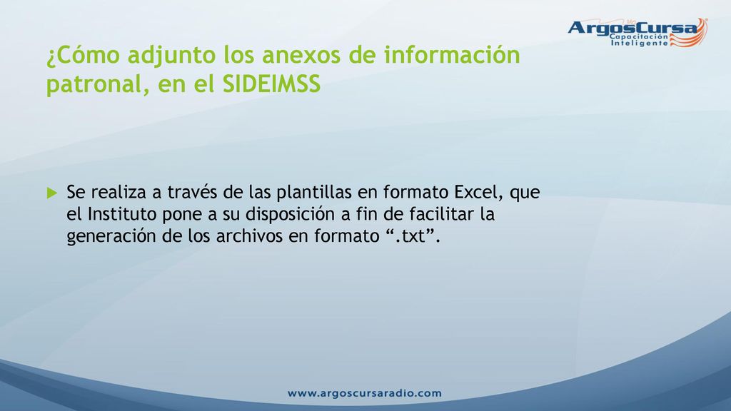 ¿Cómo adjunto los anexos de información patronal, en el SIDEIMSS