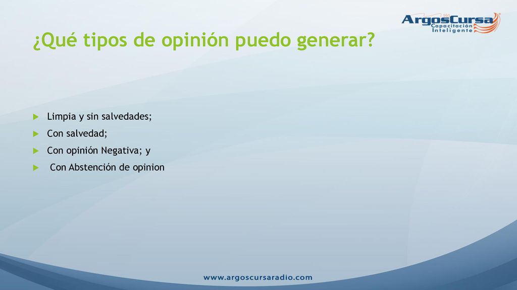 ¿Qué tipos de opinión puedo generar