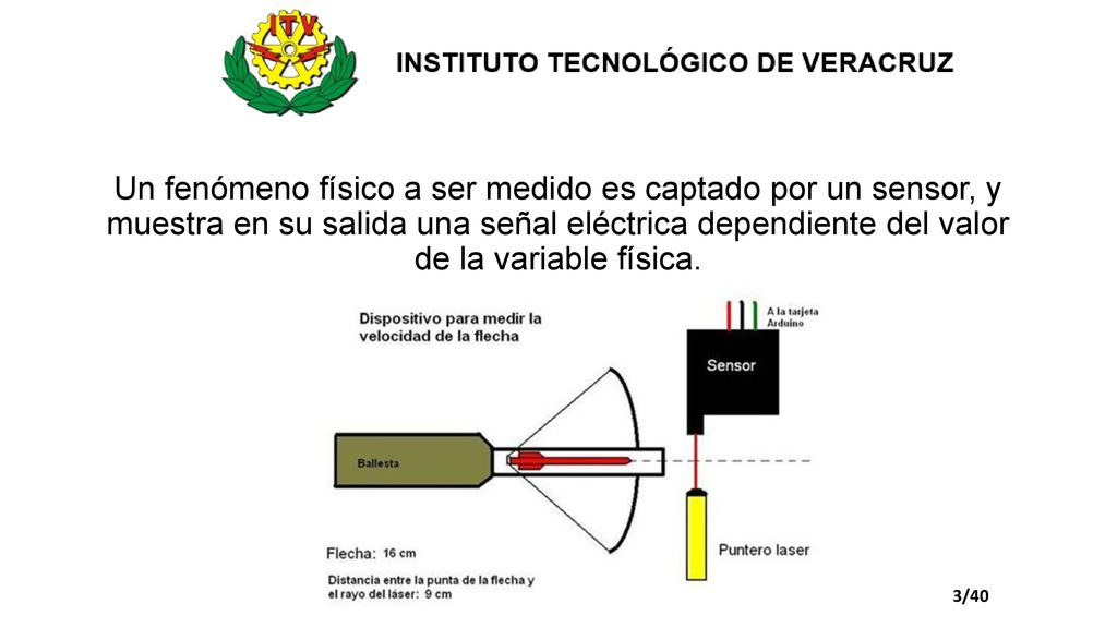 Un fenómeno físico a ser medido es captado por un sensor, y muestra en su salida una señal eléctrica dependiente del valor de la variable física.