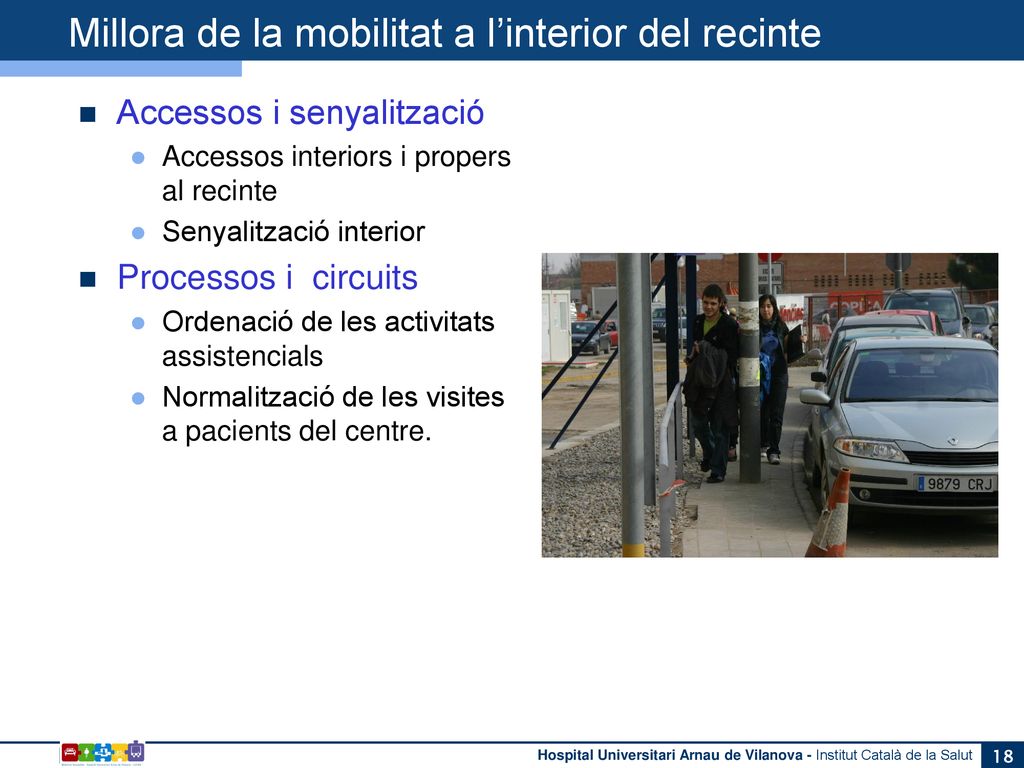 Millora de la mobilitat a l’interior del recinte