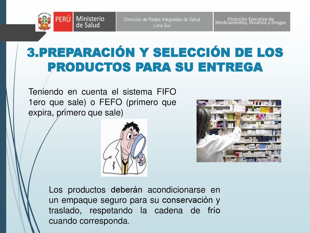 3.PREPARACIÓN Y SELECCIÓN DE LOS PRODUCTOS PARA SU ENTREGA