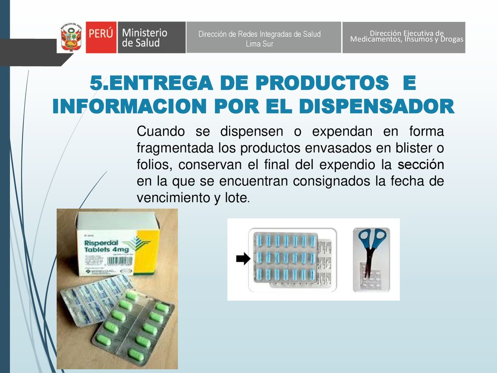 5.ENTREGA DE PRODUCTOS E INFORMACION POR EL DISPENSADOR