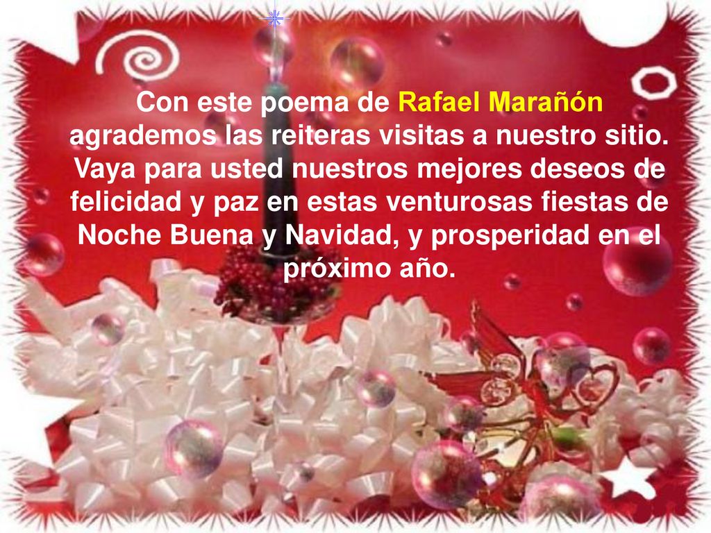 Con este poema de Rafael Marañón agrademos las reiteras visitas a nuestro sitio.
