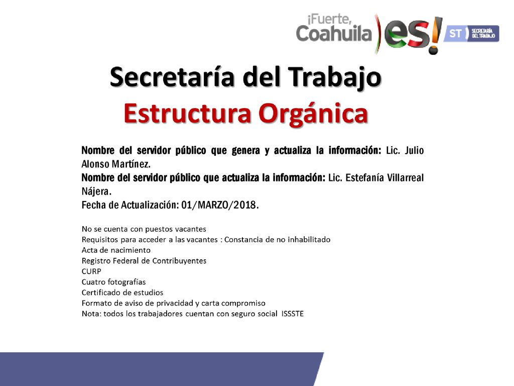 Nombre del servidor público que genera y actualiza la información: Lic
