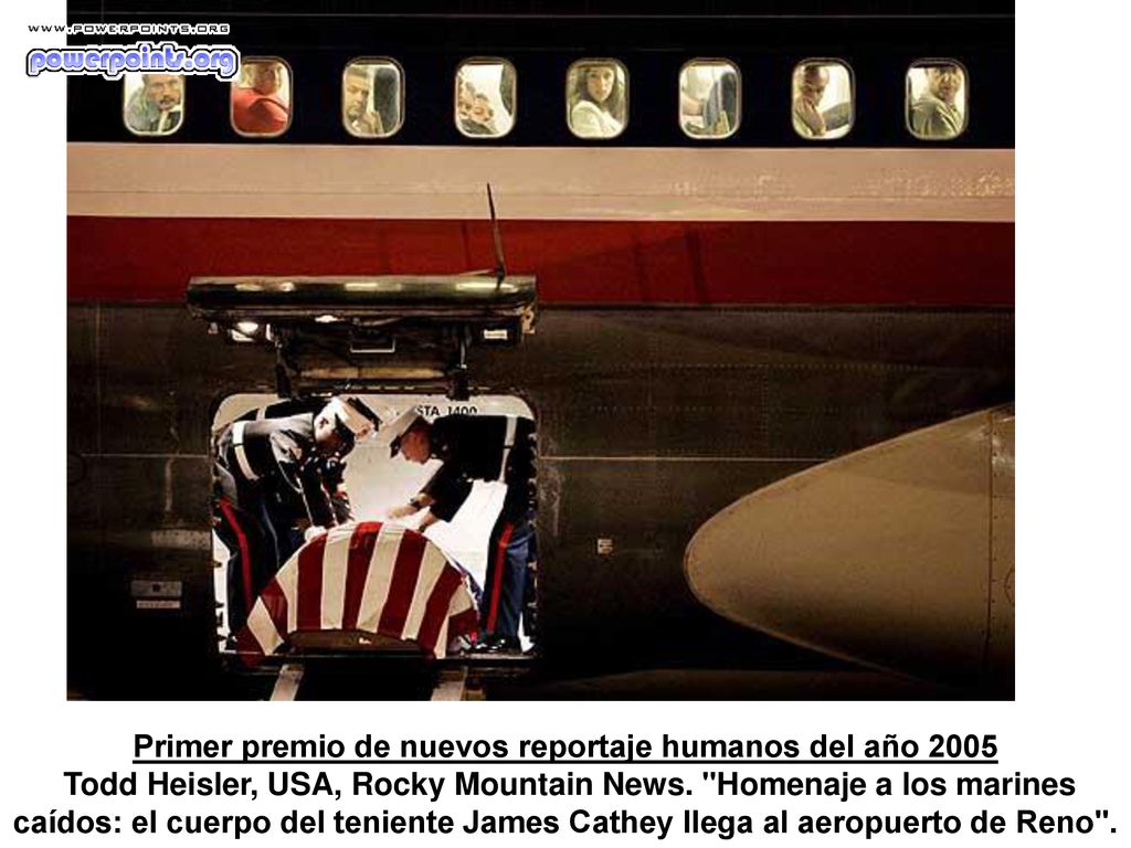 Primer premio de nuevos reportaje humanos del año 2005 Todd Heisler, USA, Rocky Mountain News.