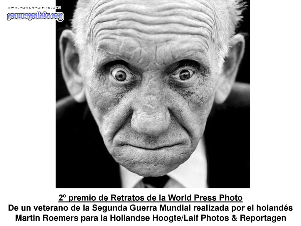 2º premio de Retratos de la World Press Photo De un veterano de la Segunda Guerra Mundial realizada por el holandés Martin Roemers para la Hollandse Hoogte/Laif Photos & Reportagen
