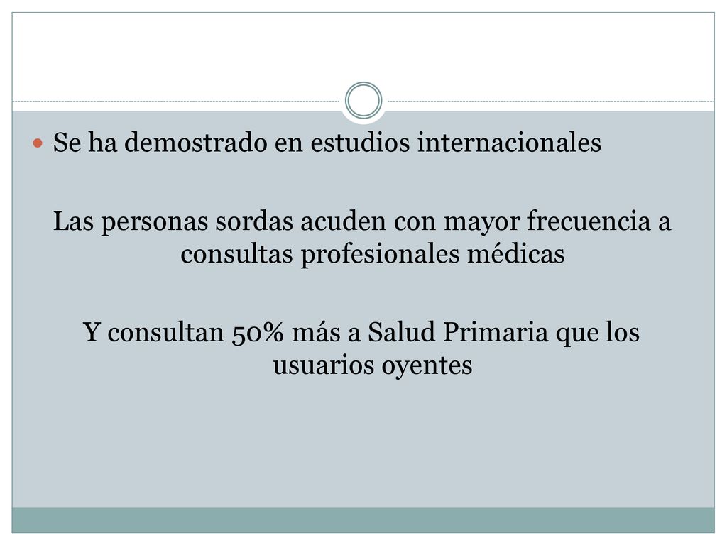Y consultan 50% más a Salud Primaria que los usuarios oyentes