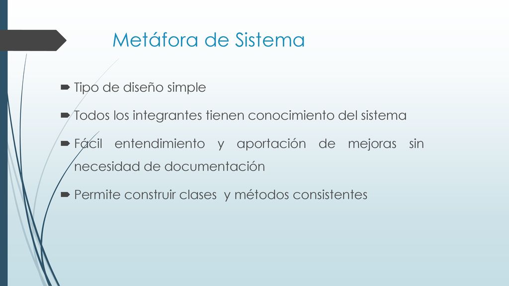 Metáfora de Sistema Tipo de diseño simple