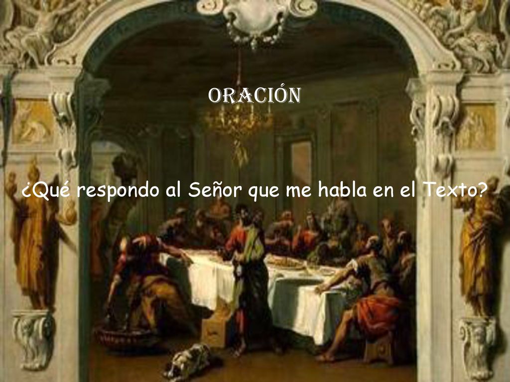 ¿Qué respondo al Señor que me habla en el Texto
