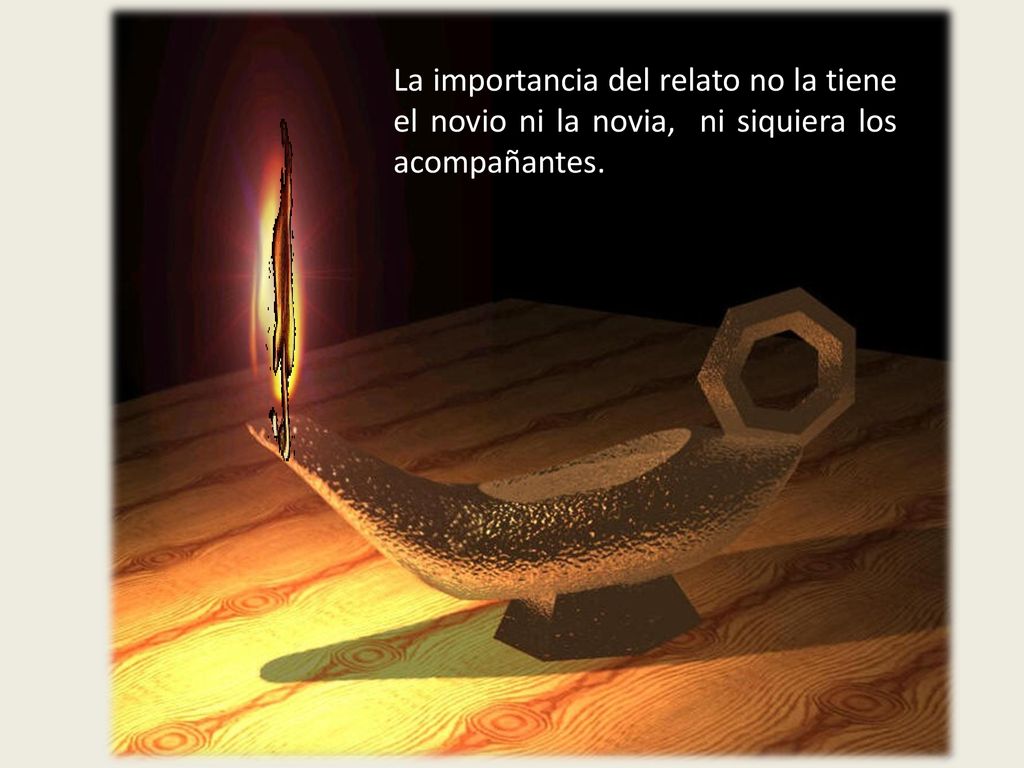 La importancia del relato no la tiene el novio ni la novia, ni siquiera los acompañantes.