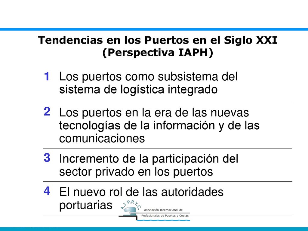 Tendencias en los Puertos en el Siglo XXI (Perspectiva IAPH)